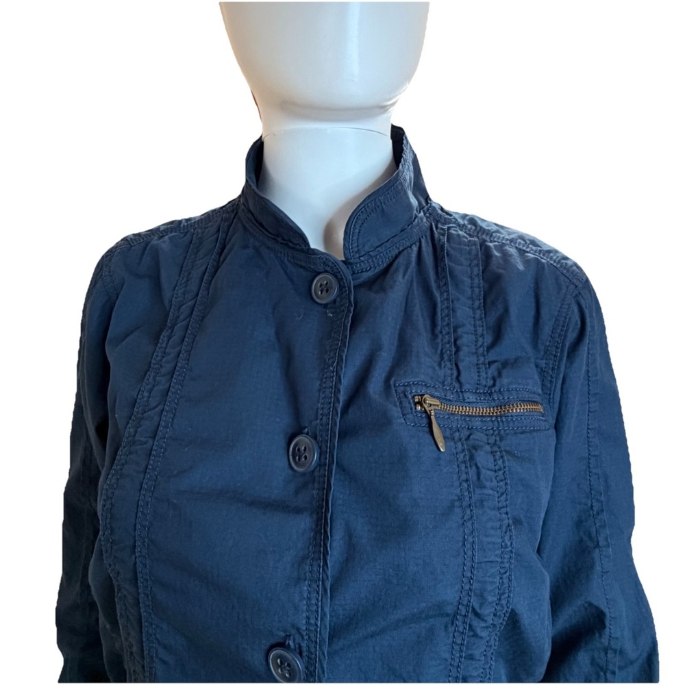 L.L. Bean BeanFlex Utility Outdoor Jacket- Women's XS Navy Drawcord Waist/Cotton - Picture 8 of 16